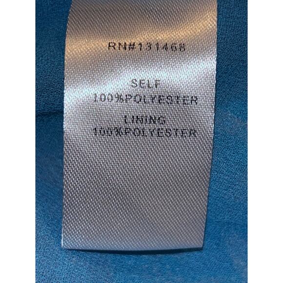 Fate Boho Hippie CottageCore Blue Floral 3/4 Ballon Sleeves Top Blouse - Picture 8 of 8